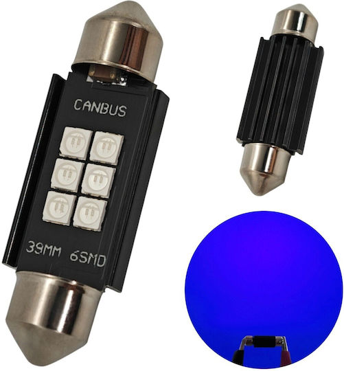 C5w C10w LED Birne Sv8.5 12-24V Canbus 39mm Bläue
