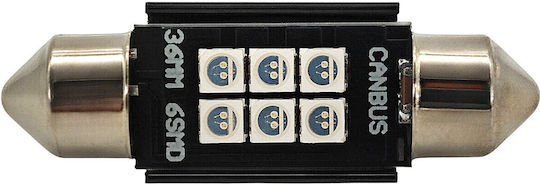 C5w LED Autolampe Sv8.5 12-24V Canbus 36mm Grüne