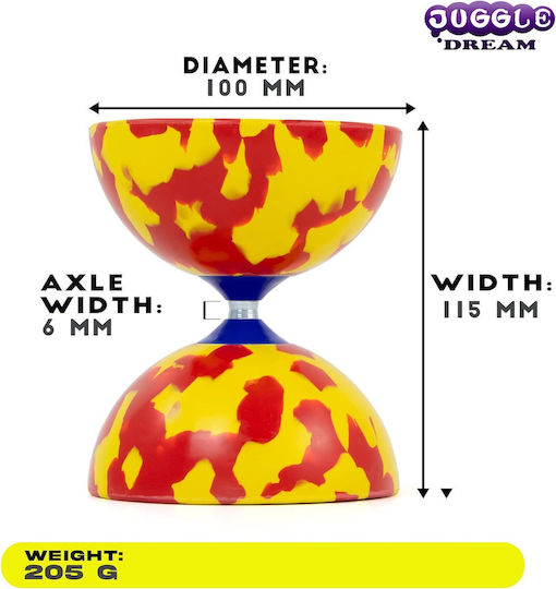 Juggle Dream Diabolo Jester (Various Designs/Assortment of Designs) 1pc