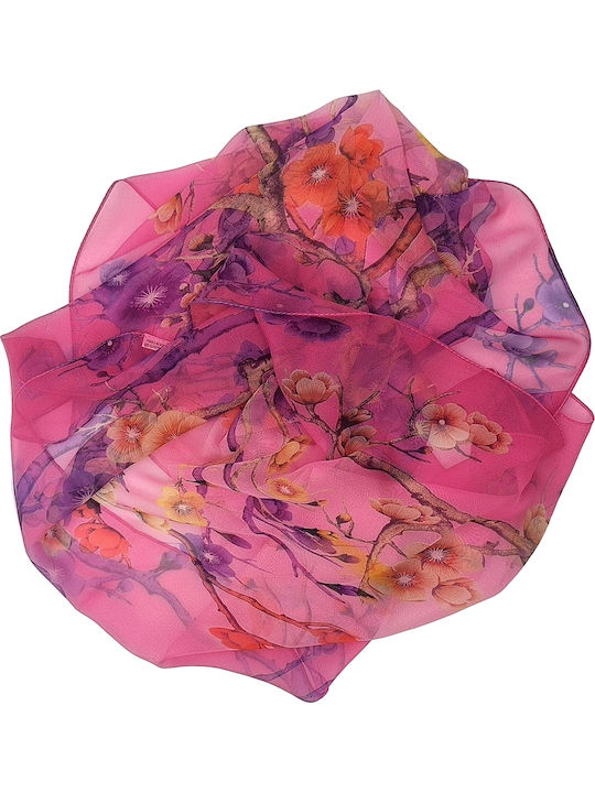 Gift-Me Women's Silk Scarf Pink Gift-Me Women's Silk Scarf Pink
