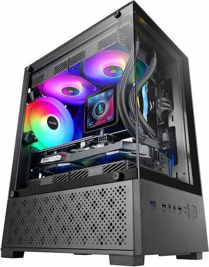 Mars Gaming MC-SE2 Gaming Midi Tower Computer Case with Side Window Black