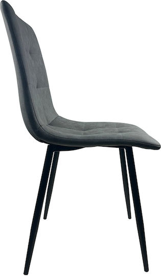 Yucatan Dining Room Artificial Leather Chair Anthracite 44x55x86cm