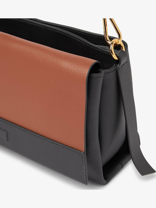 Boheme De piele Geantă de damă Crossbody Neagră