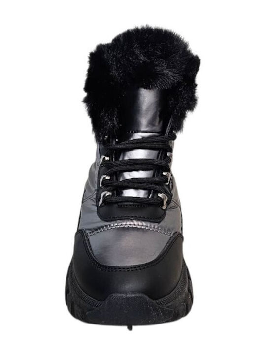 Stiefeletten Damen Schwarz