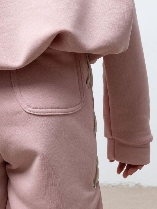 Kids Sweatpants Set Pink