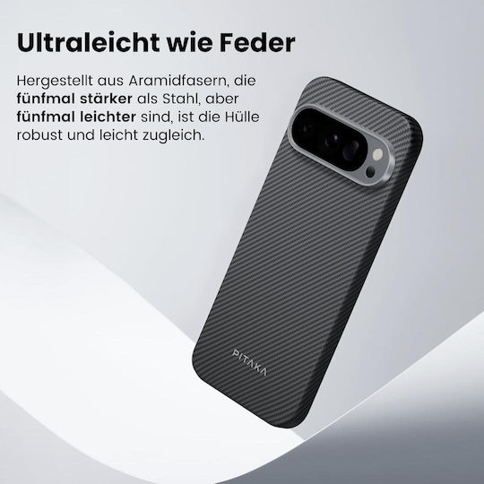 Pitaka Ultra-slim Back Cover Metalic 1.05mm Negru (Google Pixel 10 Pro XL)