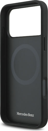 Mercedes-Benz Umschlag Rückseite Leder Schwarz (iPhone 17 Pro Max)
