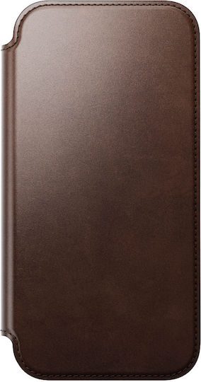 Nomad Wallet Piele / Silicon 2mm Maro (iPhone 17 Pro Max)