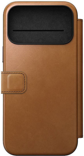 Nomad Modern Back Cover Leather 2mm Brown (iPhone 17 Pro Max)
