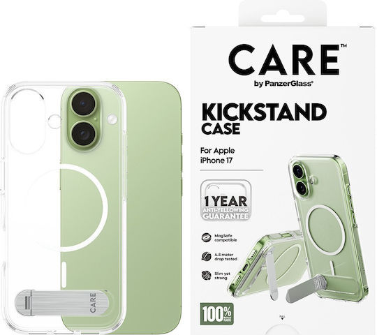 Care By Panzerglass Feature Case Transparent W Kickstand & Magsafe Iphone 17
