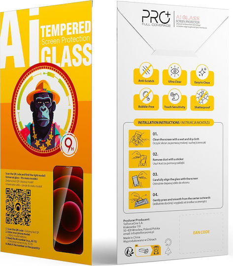 TelForceOne 9D Tempered Glass 10τμχ Μαύρο (Universal)