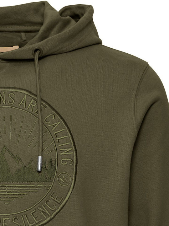 Sweatshirt mit Kapuze Khaki