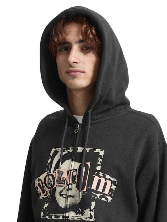Stick Stoner Ζακέτα με Κουκούλα Black