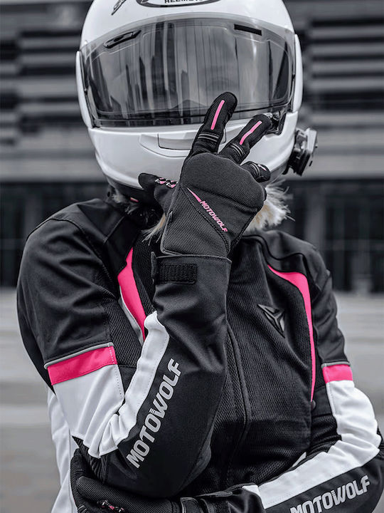 Motowolf MDL0322B De vară De damă Mănuși de motocicletă Negre