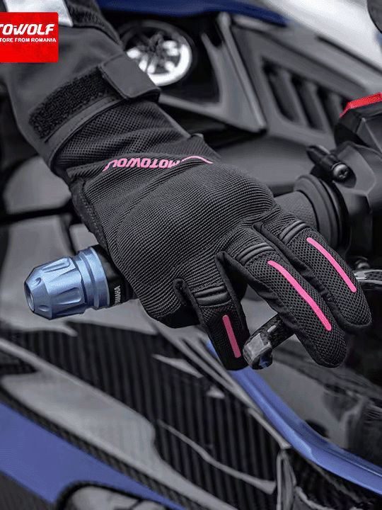 Motowolf MDL0322B De vară De damă Mănuși de motocicletă Negre