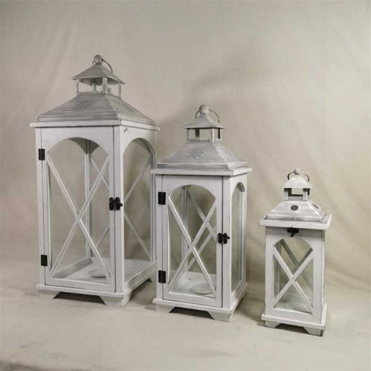 Dream House Laterne Set Weiß 3Stück Dream House Laterne Set Weiß 3Stück