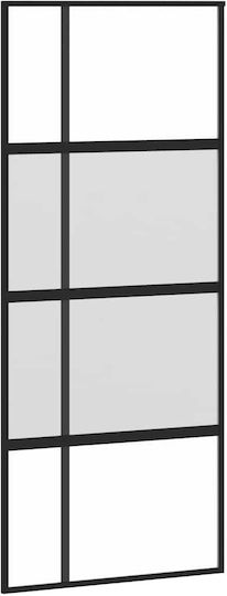 Ușă Glisantă Set Material 90x205 Cm Sticlă Aluminiu 3333035