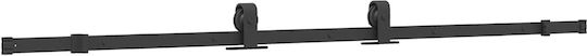 Vidaxl Σετ Συρόμενης Πόρτας Υλικό Μαύρο 102,5x205 Cm
