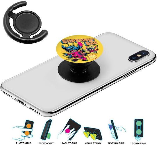 Stitch Experiment 626 Phone Holders Stand Black Mobile Phone Hand Support Base