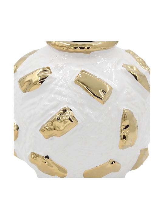 Keskor Decorative Vase White 17x17x16cm