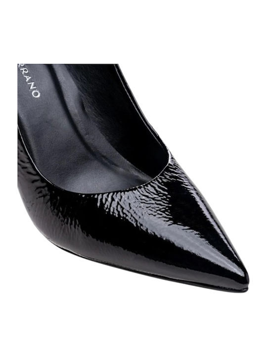 Leder Pumps Schwarz