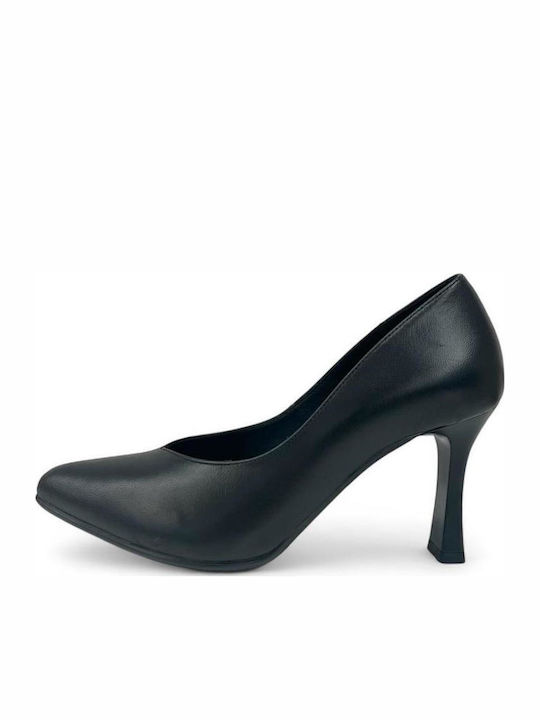 Leather Black High Heels