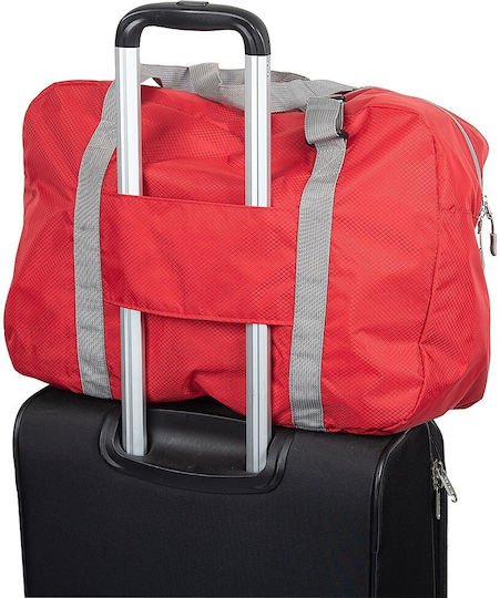 WeDo Red Fabric Suitcase M48xW22xH35cm