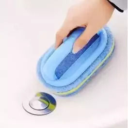 Cleaning Brush Handle – Durable Sponge Bathroom & Kitchen