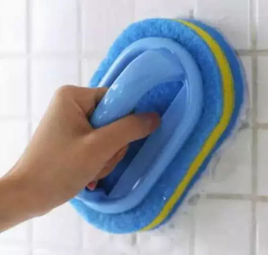 Cleaning Brush Handle – Durable Sponge Bathroom & Kitchen