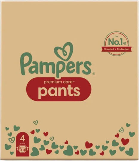 Pampers Πάνες Βρακάκι Premium Care Monthly Pack No. 4 για 9-15kg 114τμχ
