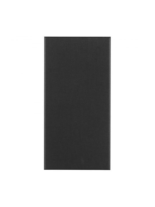 3D Wall Panels Adhesive Black 59.944x29.972cm 4 Pieces