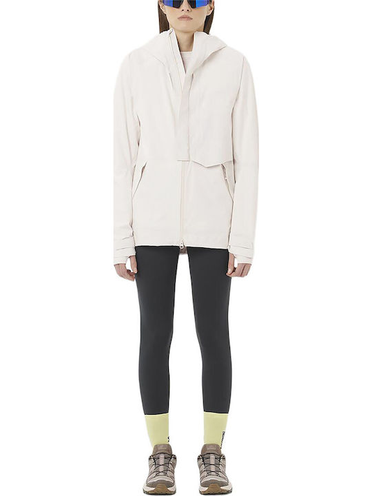 Outerpath Women's Lifestyle Jacket Waterproof for Winter with Hood Beige