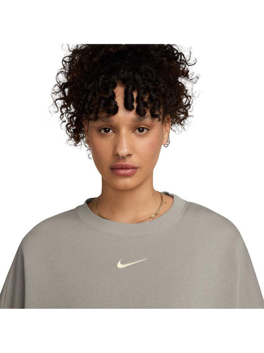 Sportswear Lang Damen Sweatshirt Gray