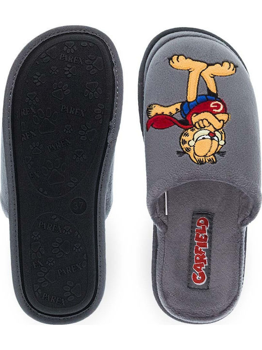 Garfield Χειμερινές Γυναικείες Παντόφλες Γκρι