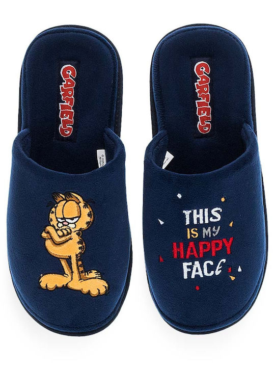Winter Men's Slippers Blue