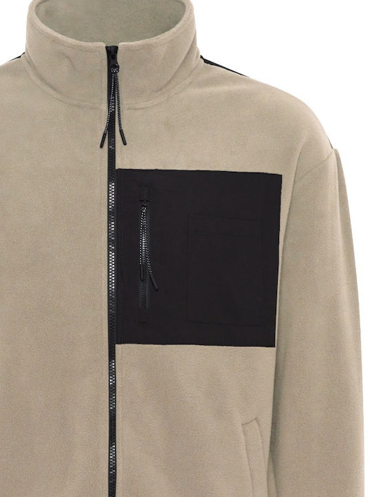 Ανδρική Ζακέτα Fleece Μπεζ