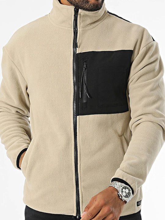 Ανδρική Ζακέτα Fleece Μπεζ