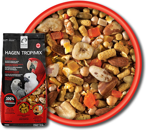 High Quality Food Mix For Parrots Hagen Large Parrot Tropimix 1800g