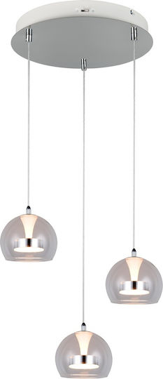 Trio Lighting Flynt Pendant Light Silver