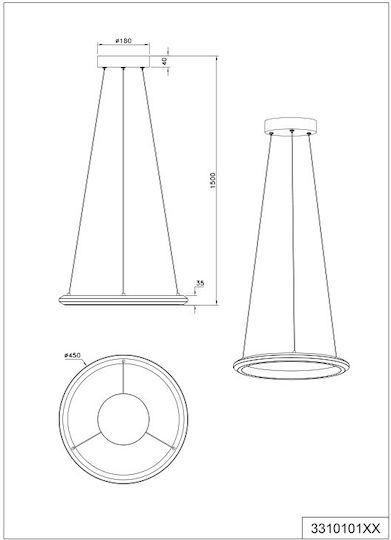 Trio Lighting Amador Κρεμαστό Φωτιστικό Trio Lighting Amador Κρεμαστό Φωτιστικό