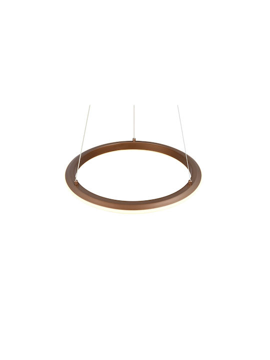 Trio Lighting Amador Κρεμαστό Φωτιστικό Καφέ