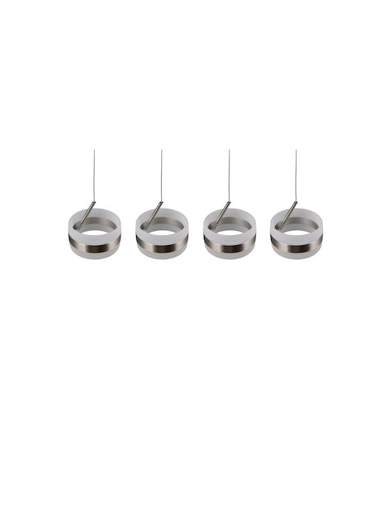 Trio Lighting Dios Κρεμαστό Φωτιστικό Ασημί