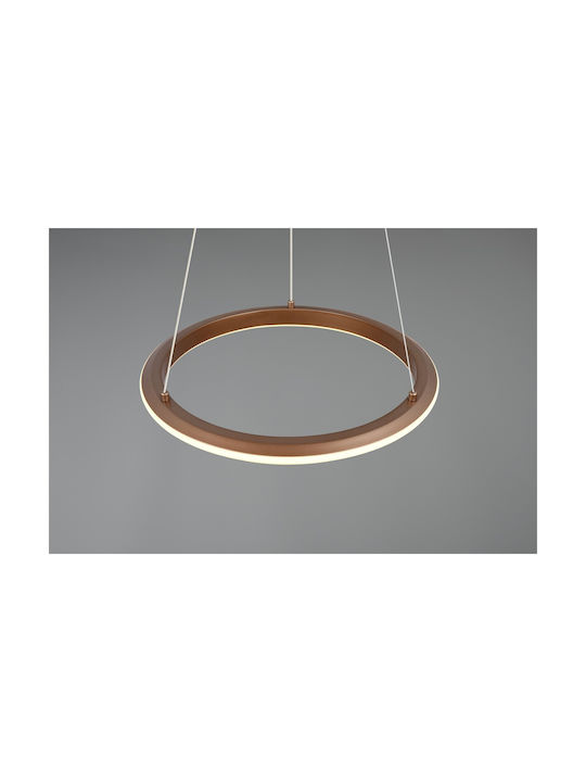 Trio Lighting Amador Κρεμαστό Φωτιστικό Καφέ