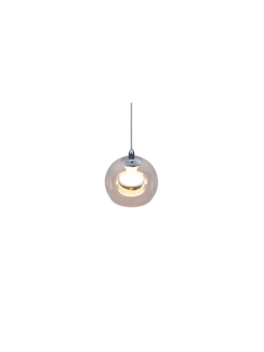 Trio Lighting Flynt Κρεμαστό Φωτιστικό Ασημί