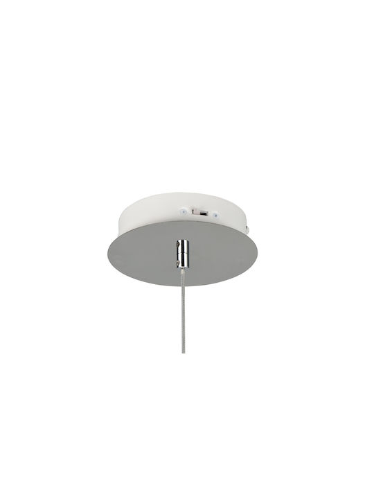 Trio Lighting Flynt Κρεμαστό Φωτιστικό Ασημί