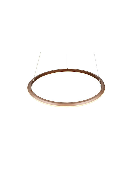 Trio Lighting Amador Κρεμαστό Φωτιστικό Καφέ