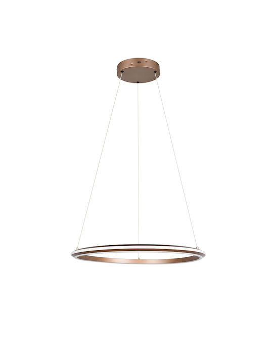Trio Lighting Amador Κρεμαστό Φωτιστικό Καφέ
