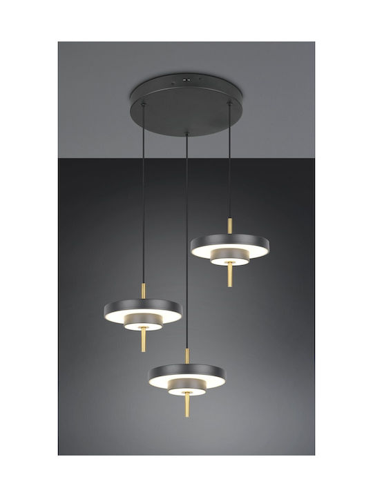 Trio Lighting Keaton Κρεμαστό Φωτιστικό Μαύρο