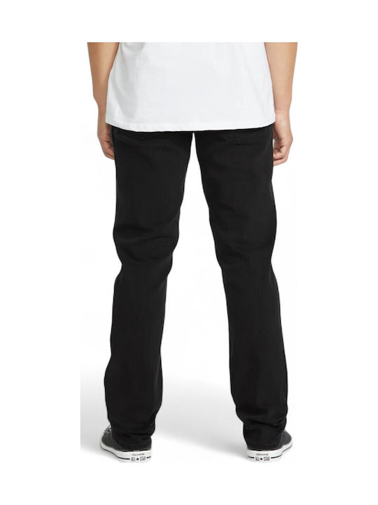 Vorta Ανδρικό Παντελόνι Τζιν Ελαστικό με Slim Baggy Εφαρμογή Μαύρο