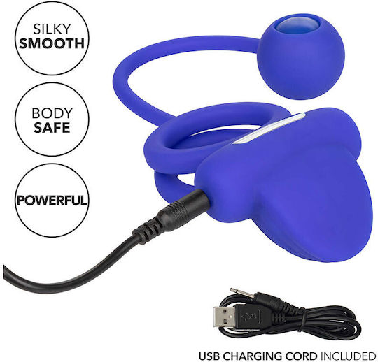 Calexotics Rechargeable Dual Rockin Rim Enhancer Cock Ring Blue